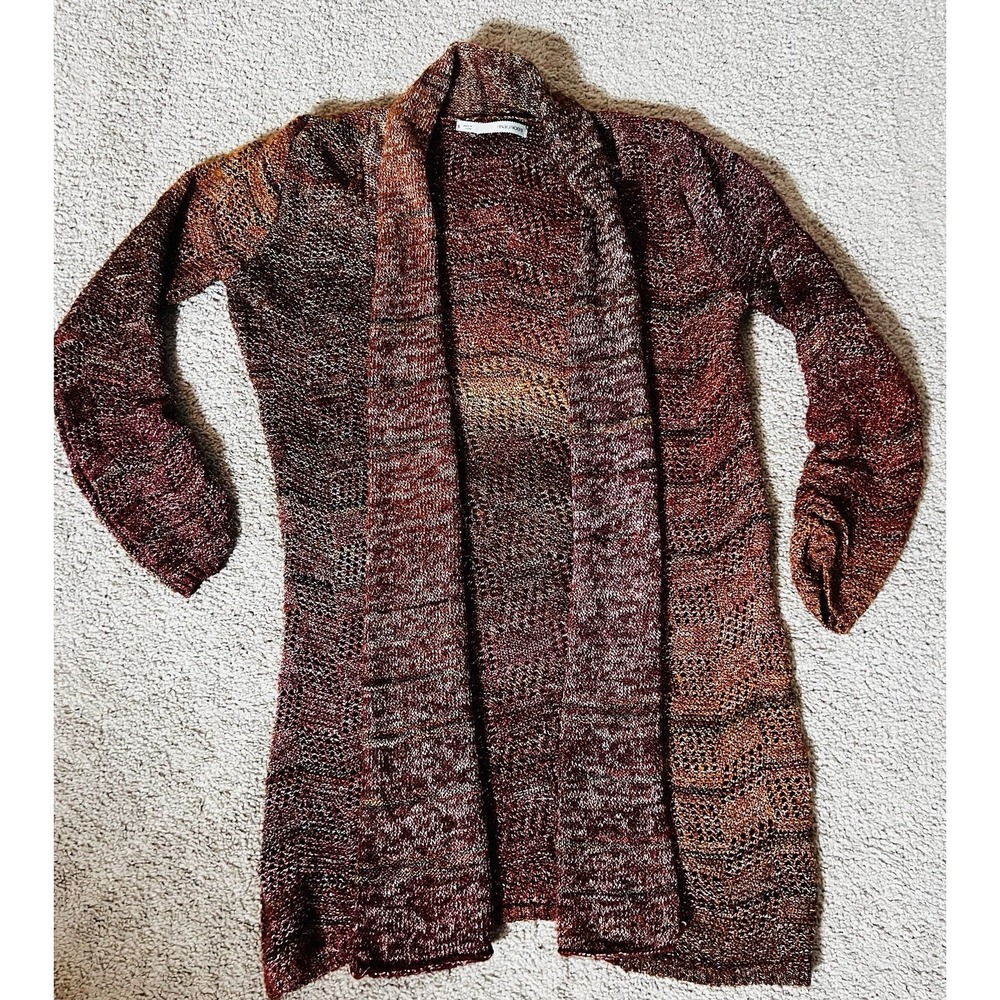 Maurices Size S Cardigan Burgundy And Brown Color #F
